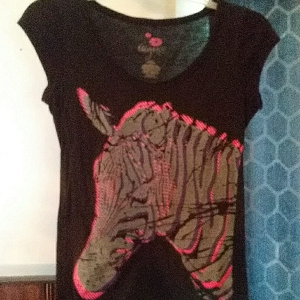 Miley Cyrus and Max Azria shirt.